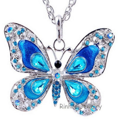 Colorful Butterfly Necklace