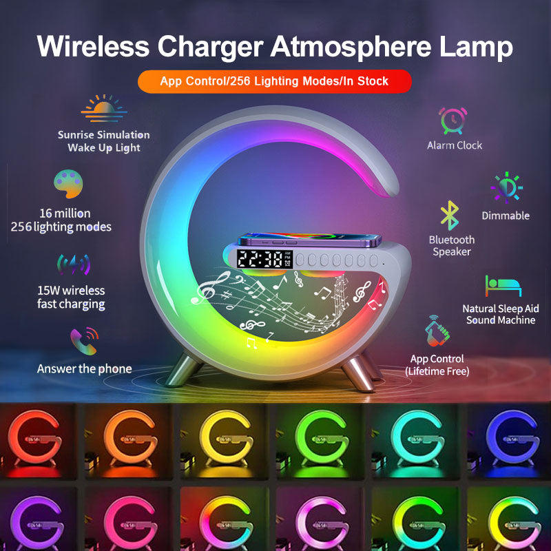 Futuristic LED Lamp Wireless Charger