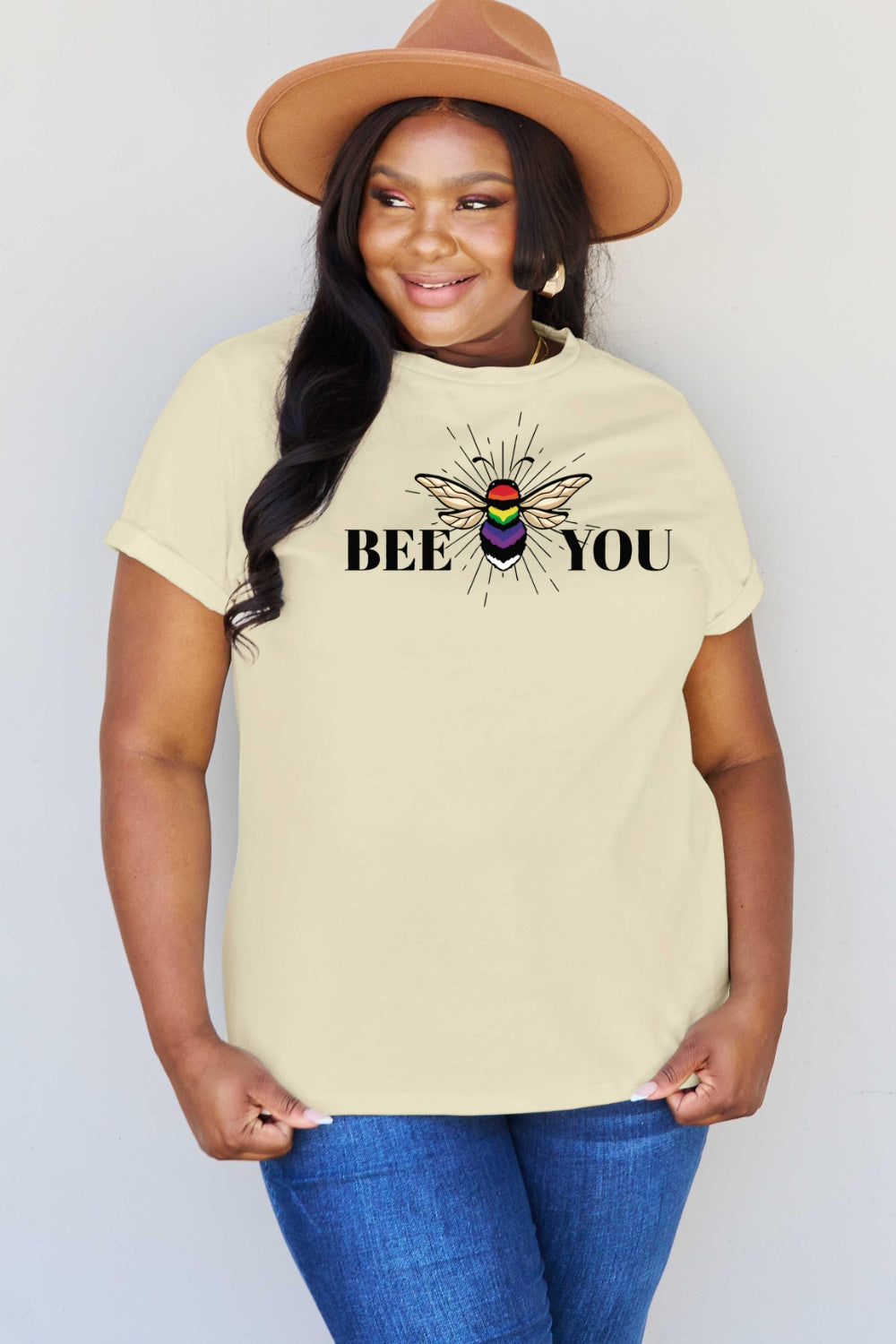 Simply Love Full Size BEE YOU Graphic T-Shirt